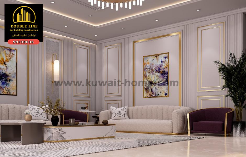 صور تصميمات وتشطيبات الكويت  99339036 بالكويت   شركة دبل لاين لتشييد المبانى