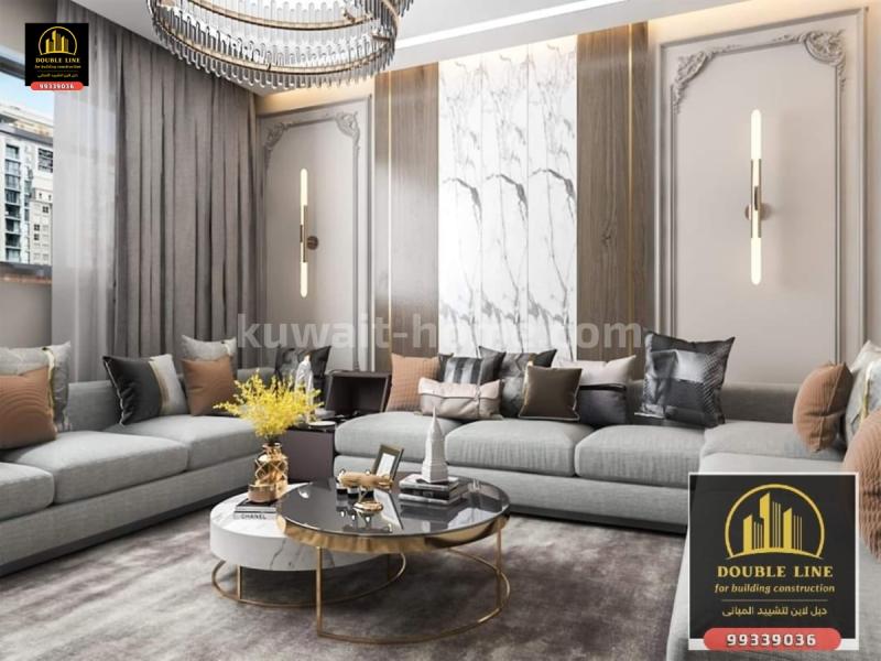 افضل مصمم ديكور فى الكويت 99339036 شركه دبل لاين لتشييد المبانى