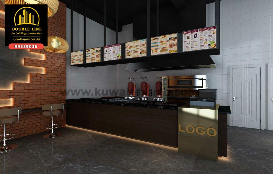 تصميم كوفي شوب coffee shope شركه دبل لاين  99339036   كافيه لولو واي lulu way