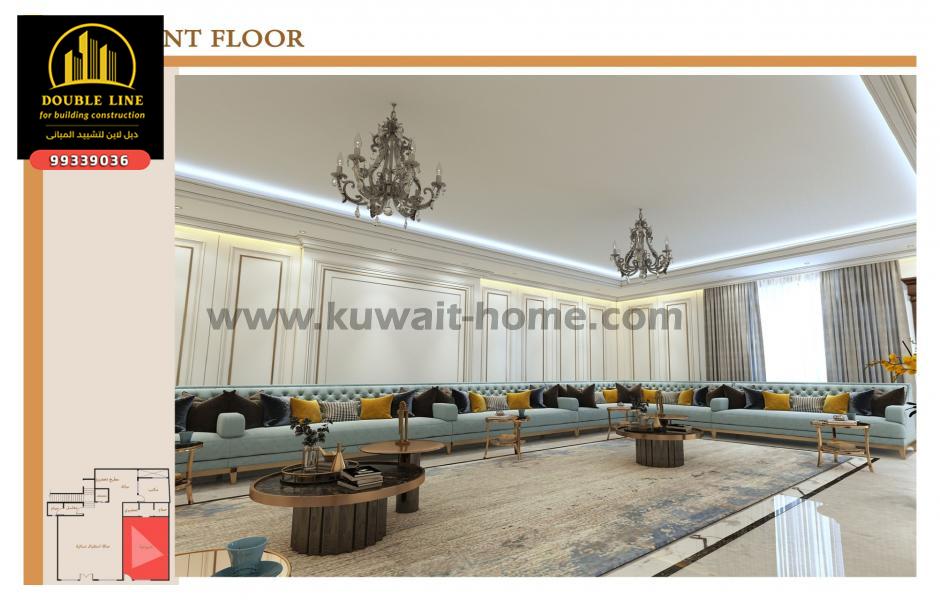 مصميم  ديكور داخلى الكويت 3dmax interior design 99339036 after vs before 99339036
