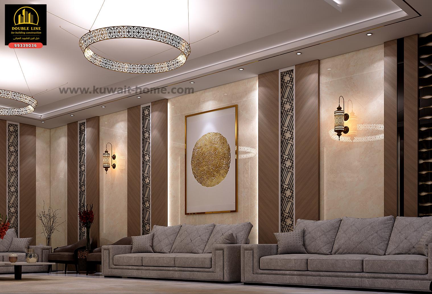 تصميم ديوانيات رسميه في الكويت شركة دبل لاين 99339036 