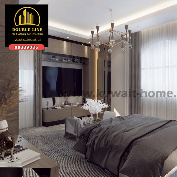 تصميم وتنفيذ ديكورات داخليه 99339036شركة دبل لاين لتشييد المبانى