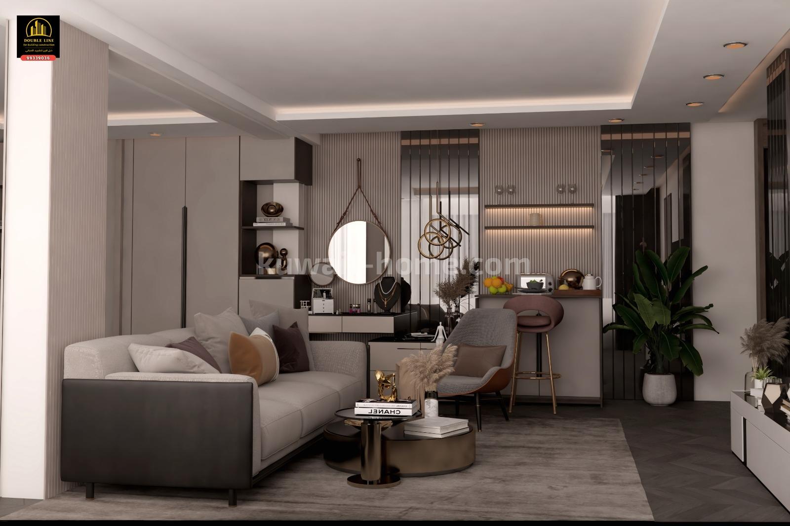 دبل لاين لتشييد المبانى - تشطيبات داخلية تسليم مفتاح الكويت 99339036